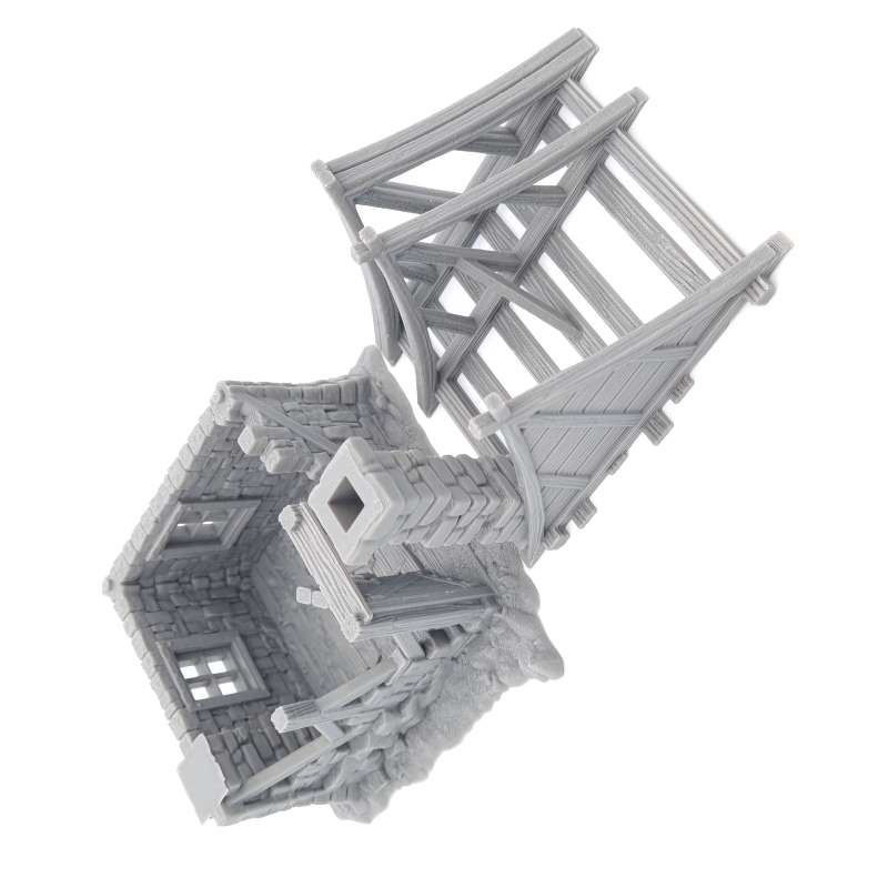 House Ruin 03 – Frostguard Town Small Ruin (2 Parts) – 28–32mm Terrain