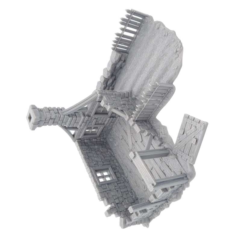House Ruin 04 – Frostguard Town Corner Ruin – 28–32mm Scenery