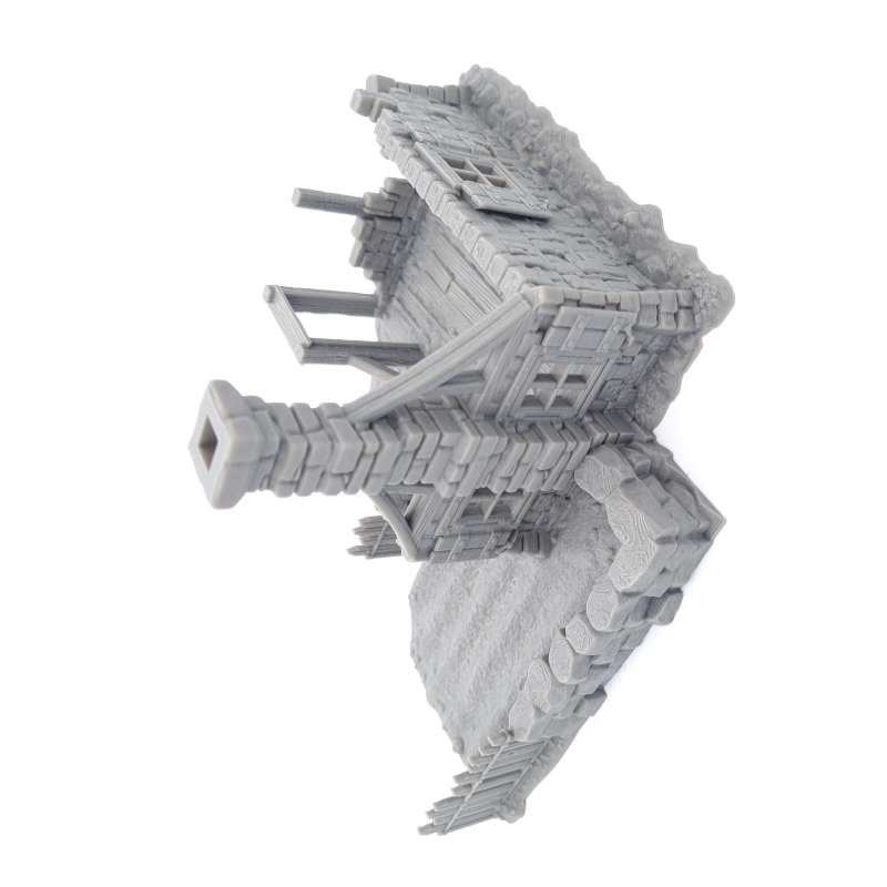 House Ruin 04 – Frostguard Town Corner Ruin – 28–32mm Scenery