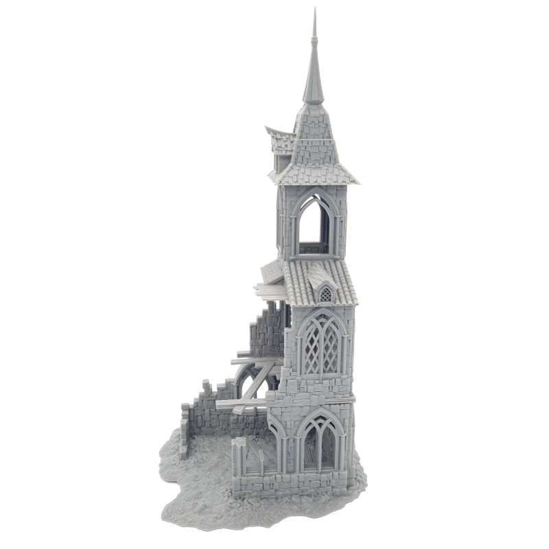 Abbey Ruin – Frostguard Gothic Church Ruined Building (4 Parts) – 28–32mm Terrain