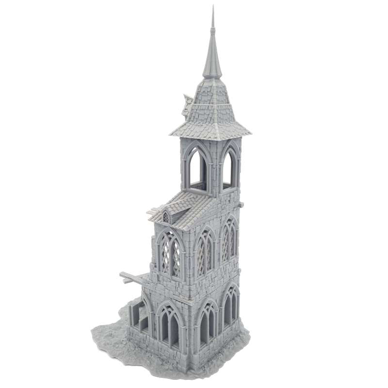 Abbey Ruin – Frostguard Gothic Church Ruined Building (4 Parts) – 28–32mm Terrain
