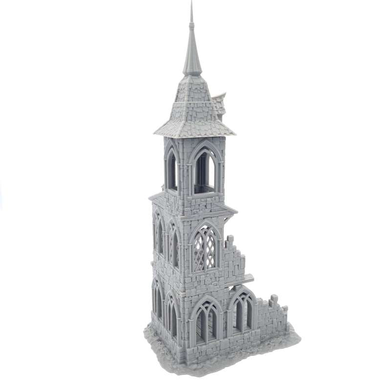 Abbey Ruin – Frostguard Gothic Church Ruined Building (4 Parts) – 28–32mm Terrain