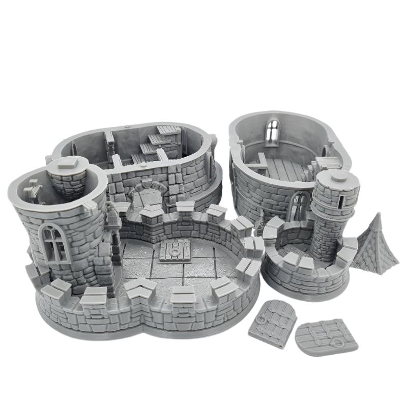 Barbican House - Freestanding Castle Building QP3D Wargames