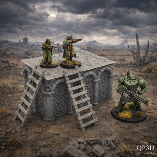 Ladders – Set of 5 – 28mm Tabletop Terrain | Modular Accessory