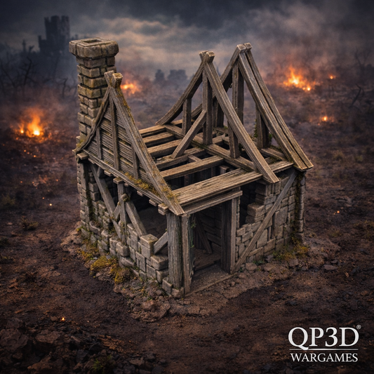 House Ruin 03 – Frostguard Town Small Ruin (2 Parts) – 28–32mm Terrain