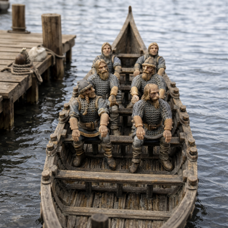 Viking Rower (Sailors) Crew - Resin Miniatures 32mm