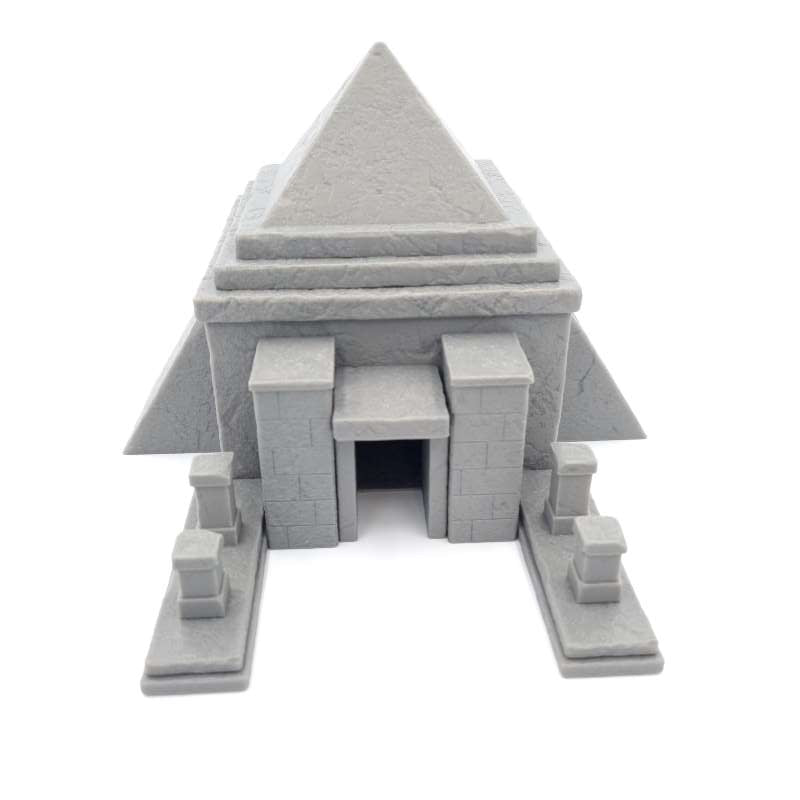 Grand Temple with Pyramid-Shaped Roof - Outer Rim Front View