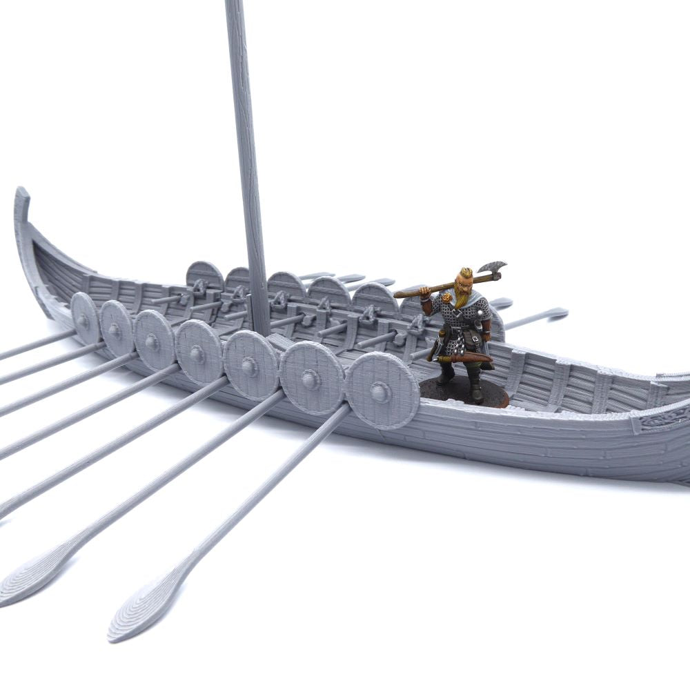 Snekkja - Viking Long Ship - 28–32mm Wargaming Terrain