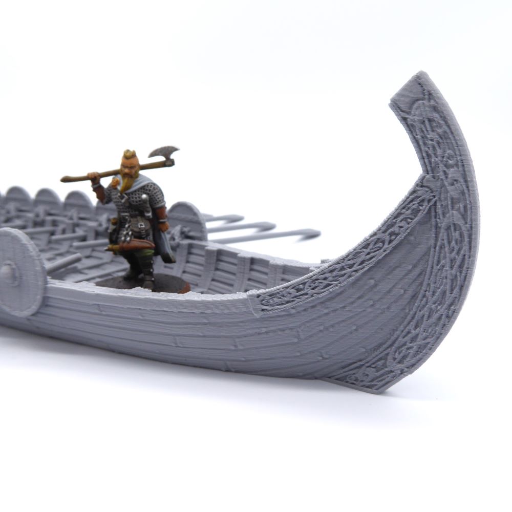 Snekkja - Viking Long Ship - 28–32mm Wargaming Terrain