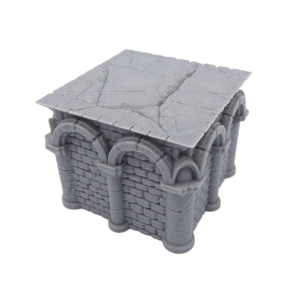 2x2 Intact Square Foundation – Byzantine Era 28mm Terrain | Tabletop Wargame Scenery