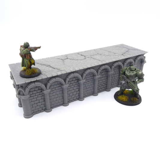 8x2 Intact Rectangle Foundation – Byzantine Era 28mm Terrain | Tabletop Wargame Scenery
