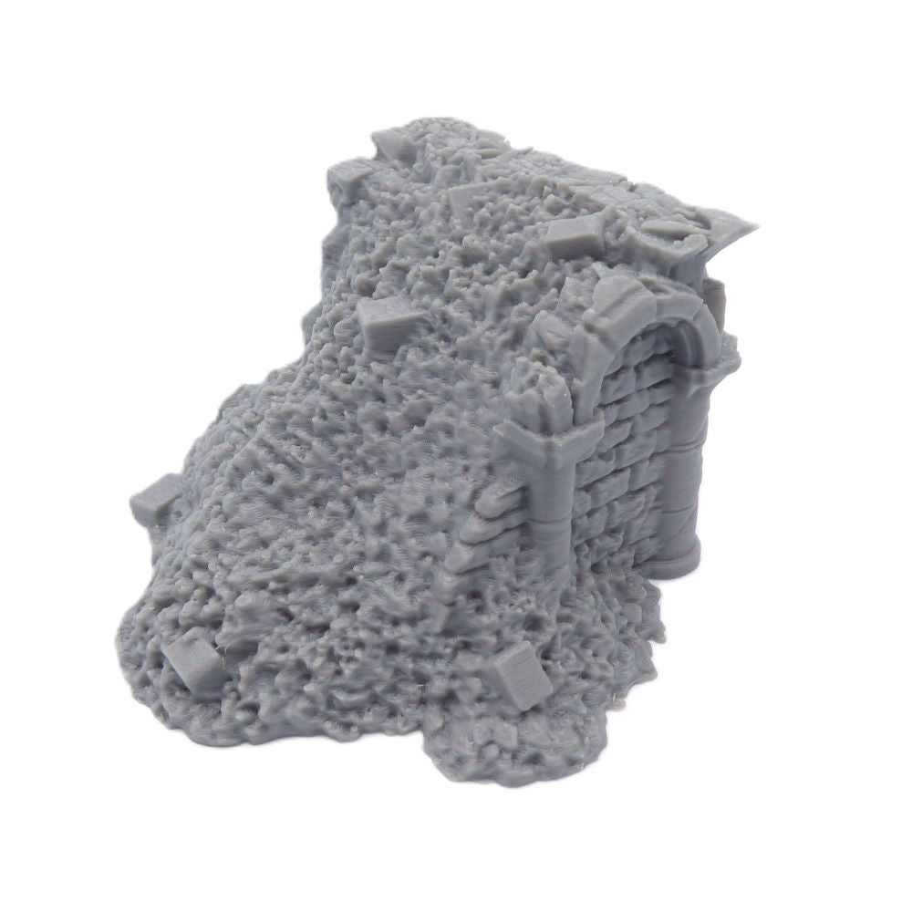 2x2 Ruined Foundation – Byzantine Era 28mm Terrain | Ruined Tabletop Scenery