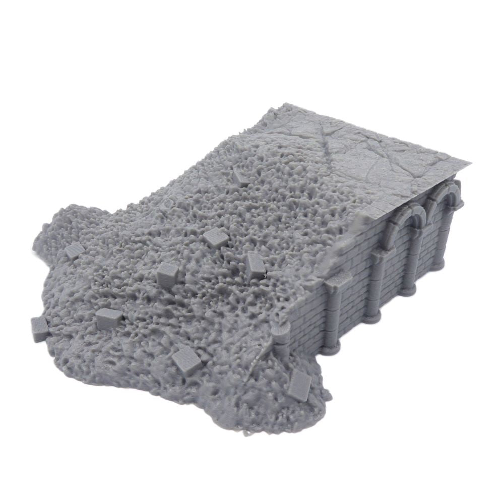 5x5 Ruined Foundation – Byzantine Era 28mm Terrain | Ruined Battlefield Base