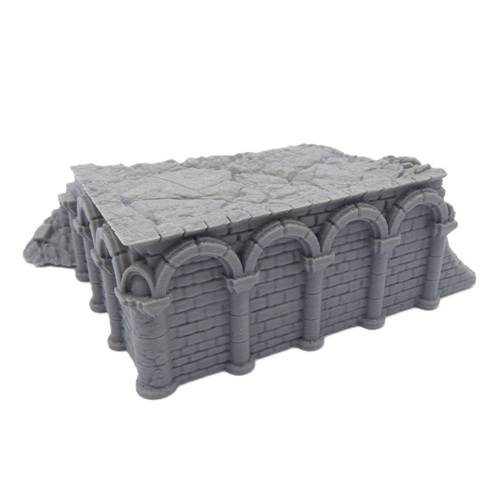 5x5 Ruined Foundation – Byzantine Era 28mm Terrain | Ruined Battlefield Base