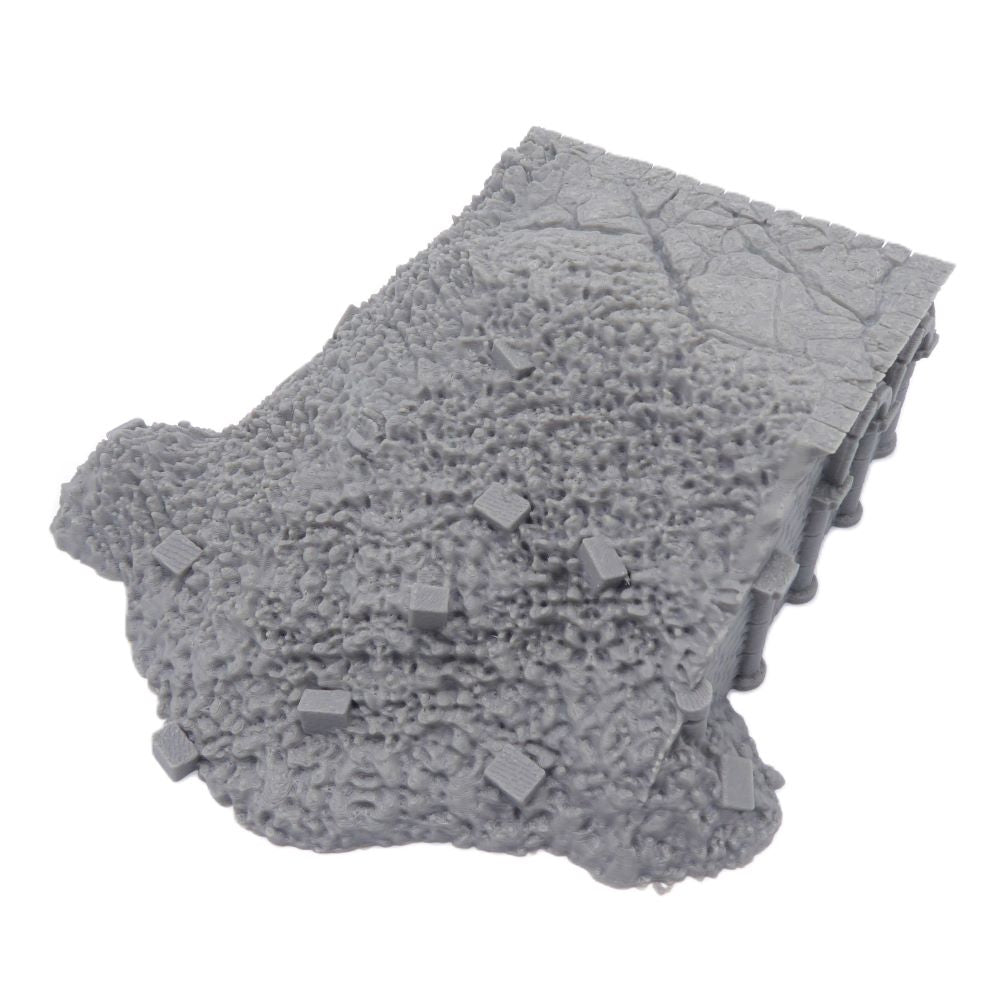 5x5 Ruined Foundation – Byzantine Era 28mm Terrain | Ruined Battlefield Base