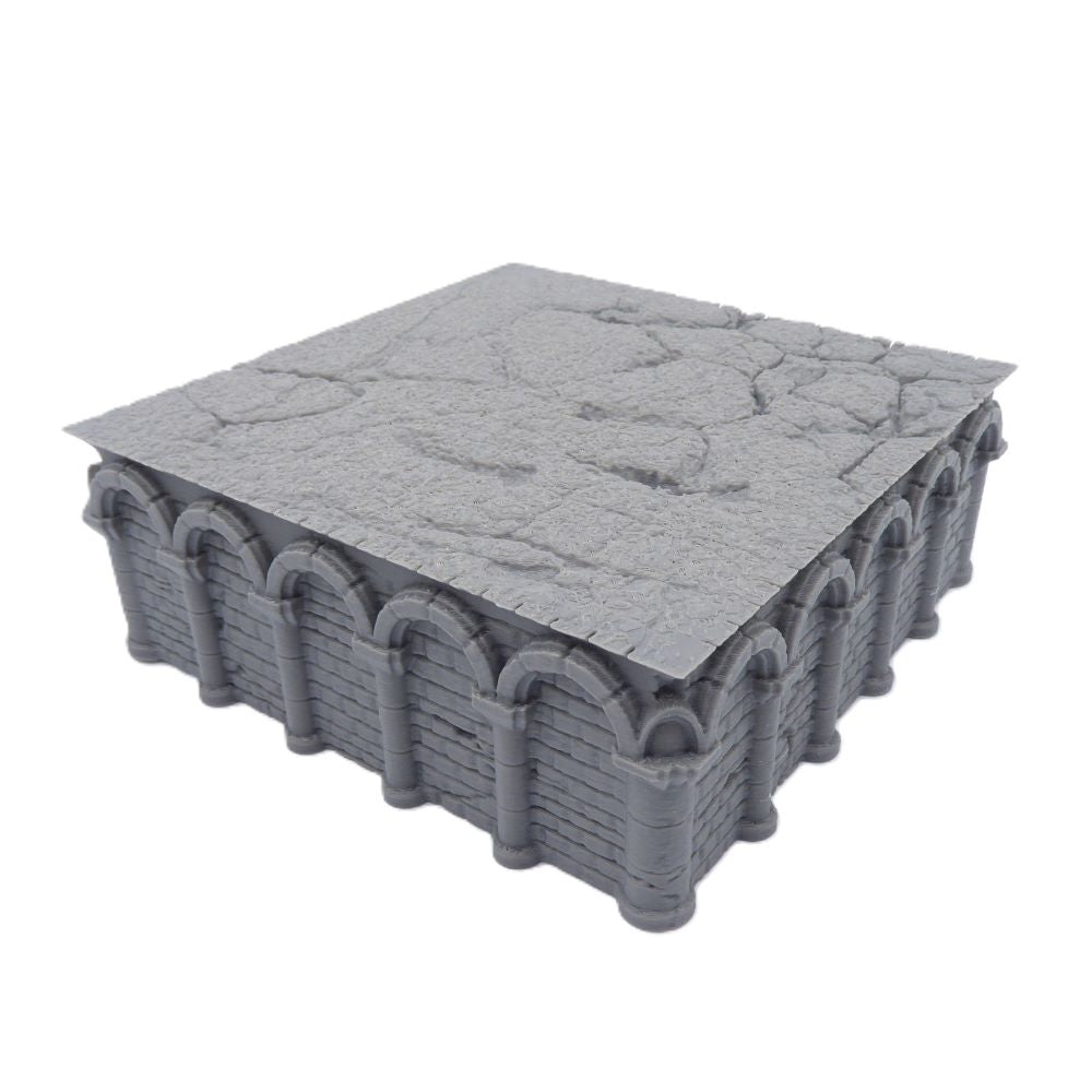 5x5 Intact Square Foundation – Byzantine Era 28mm Terrain | Modular Wargame Base