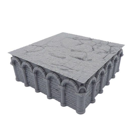 5x5 Intact Square Foundation – Byzantine Era 28mm Terrain | Modular Wargame Base
