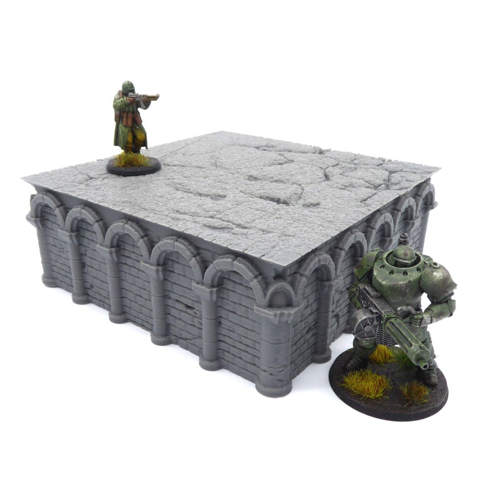 5x5 Intact Square Foundation – Byzantine Era 28mm Terrain | Modular Wargame Base