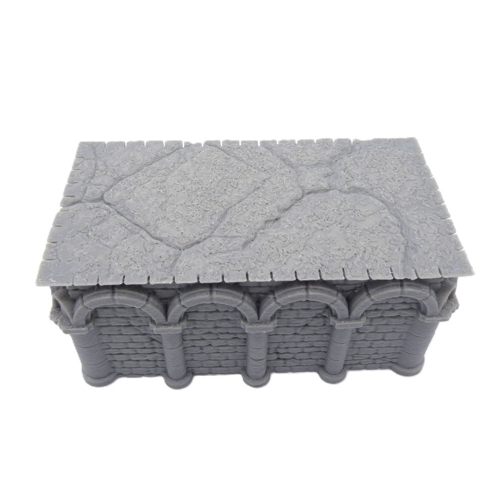 4x2 Intact Rectangle Foundation – Byzantine Era 28mm Terrain | Tabletop Wargame Scenery
