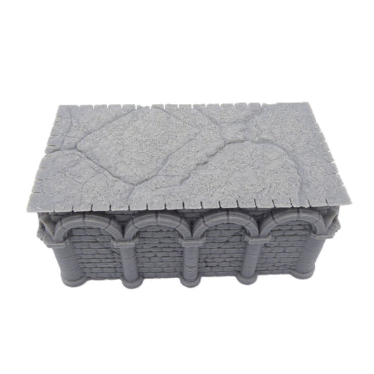 4x2 Intact Rectangle Foundation – Byzantine Era 28mm Terrain | Tabletop Wargame Scenery