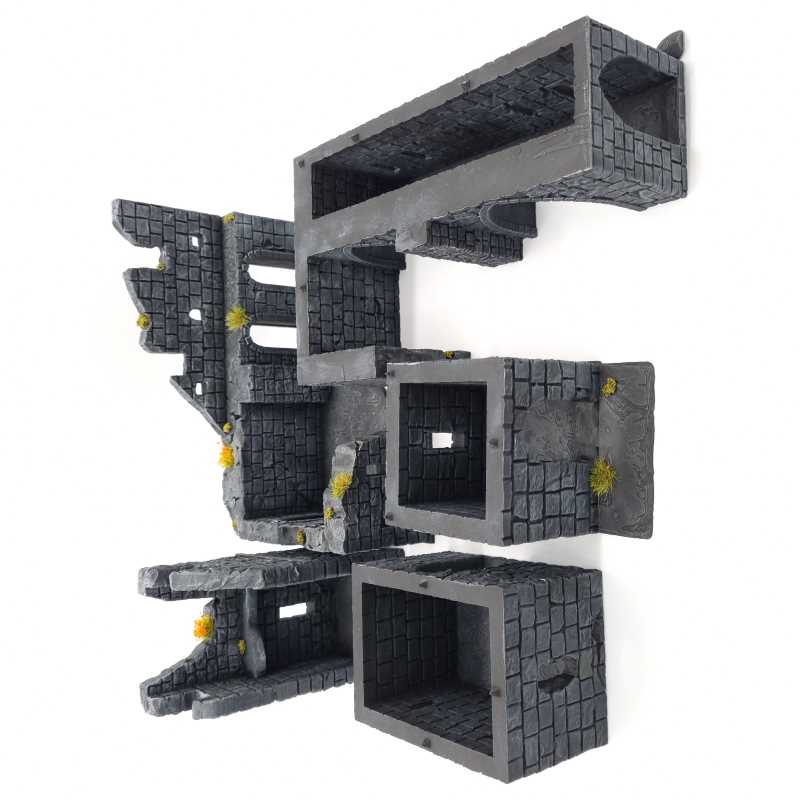 Ruined Norman Stone Keep | 3D Printed Models – QP3D – QP3D Wargames